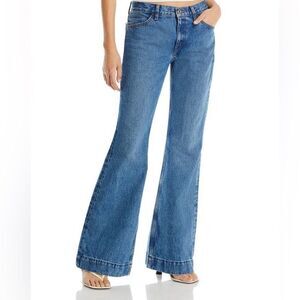 RE/DONE 70s Mid Rise Bell Bottom Jeans Sz 26”